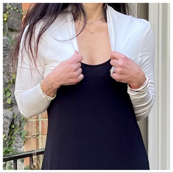 OFF WHITE MUST HAVE LONG SLEEVES SHRUG - Picture 3 of 9